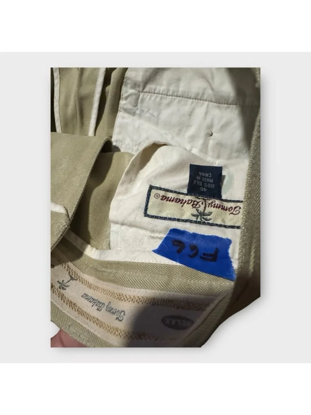 Tommy Bahama Relax Pants Mens 40x31 100% Silk Heritage Beige Preppy Minimalist